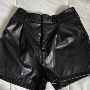NWT Faux Leather Shorts